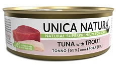 Unica Natura Консерва для кошек (Тунец, форель)